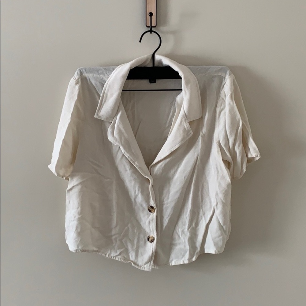 Wild Fable Button Crop Top
